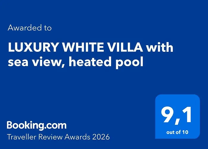 Villa Luxury White With Sea View, Heated Pool Costa Adeje (Tenerife)
